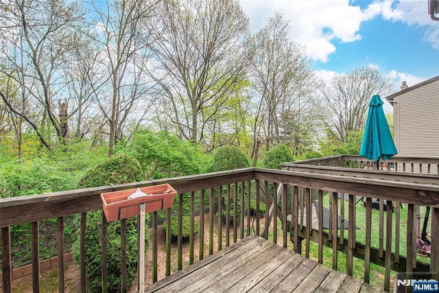 view of deck