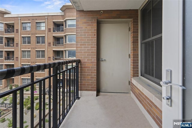 view of balcony