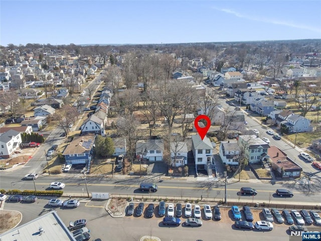 aerial view featuring a residential view