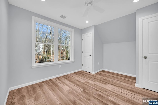 305 Mountainside Dr, Vernon, NJ 07422 - additional living space featuring ceiling fan, wood finished floors, baseboards, and recessed lighting