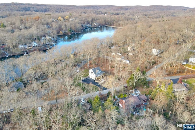 305 Mountainside Dr, Vernon, NJ 07422 - bird's eye view of a heavily wooded area and a large body of water