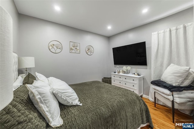 61 Sabina St, Little Ferry, NJ 07643 - bedroom with recessed lighting and light wood-style floors