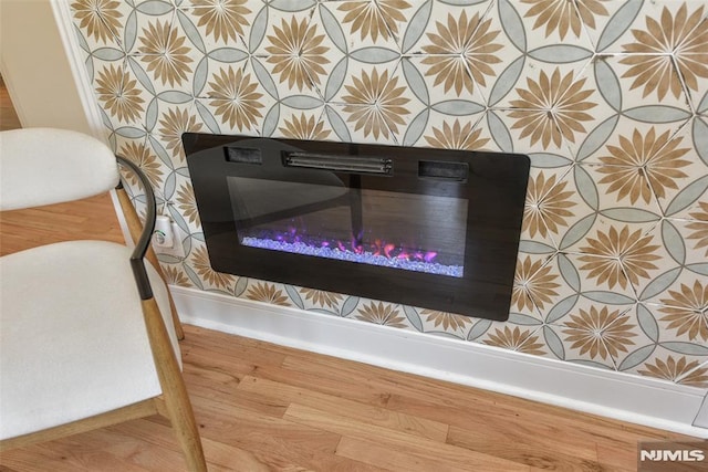room details with wood finished floors