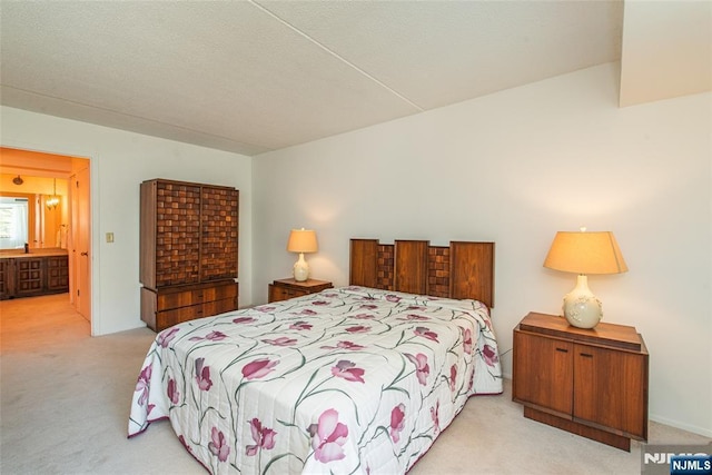 bedroom with carpet