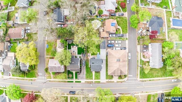 drone / aerial view featuring a residential view