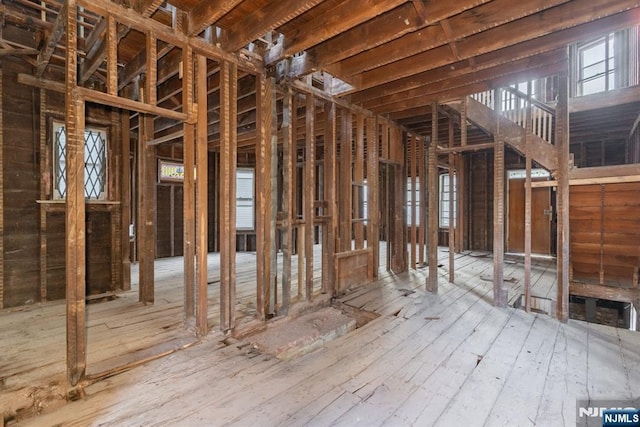 misc room featuring hardwood / wood-style flooring