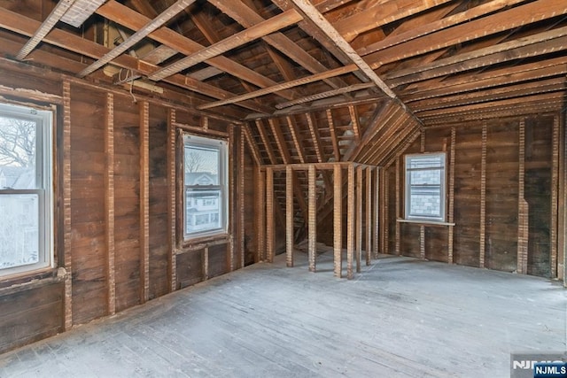 view of attic