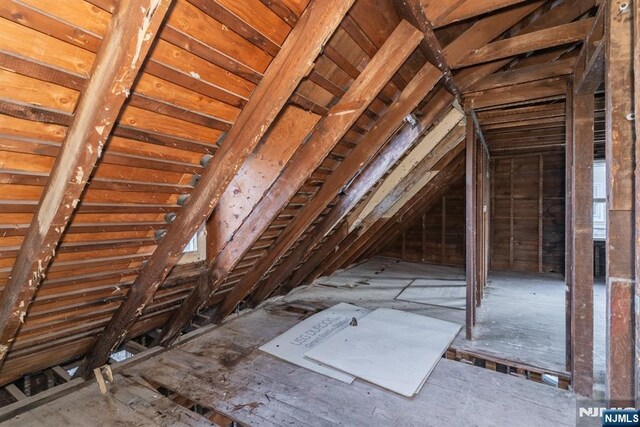 view of attic