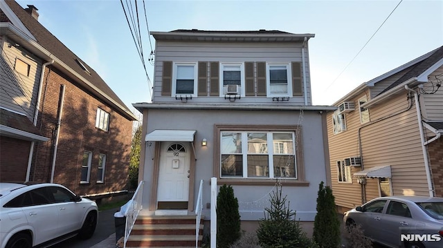 view of front facade with stucco siding