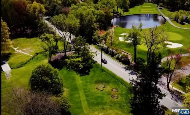 308 Garfield St, Haworth, NJ 07641 - bird's eye view with a water view and view of golf course