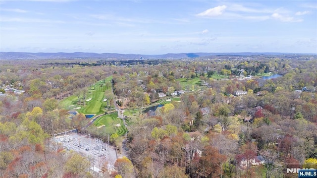 38 Farley Pl, Allendale, NJ 07401 - aerial view featuring a forest view, a water view, and golf course view