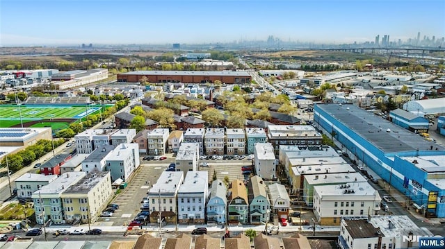 bird's eye view featuring a city view