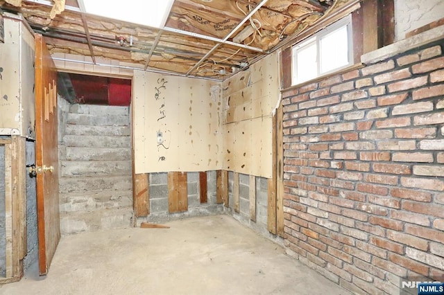 view of basement