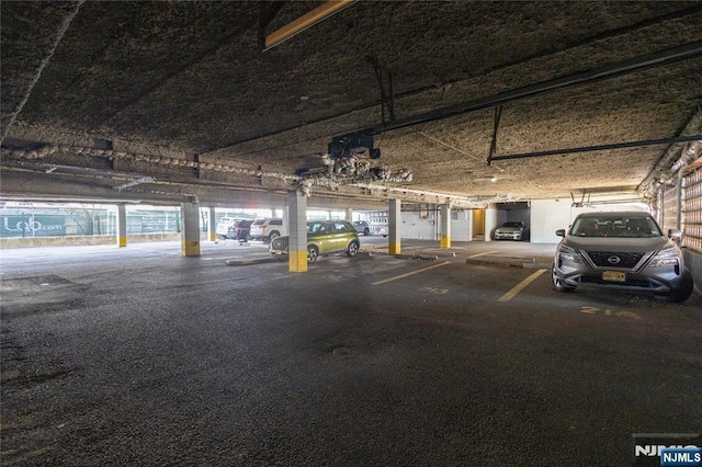 view of parking deck