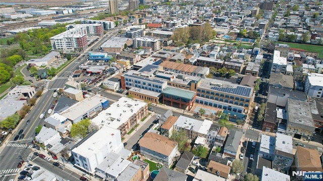 aerial view featuring a view of city