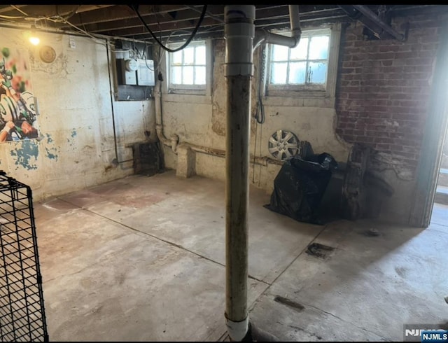 basement featuring a healthy amount of sunlight