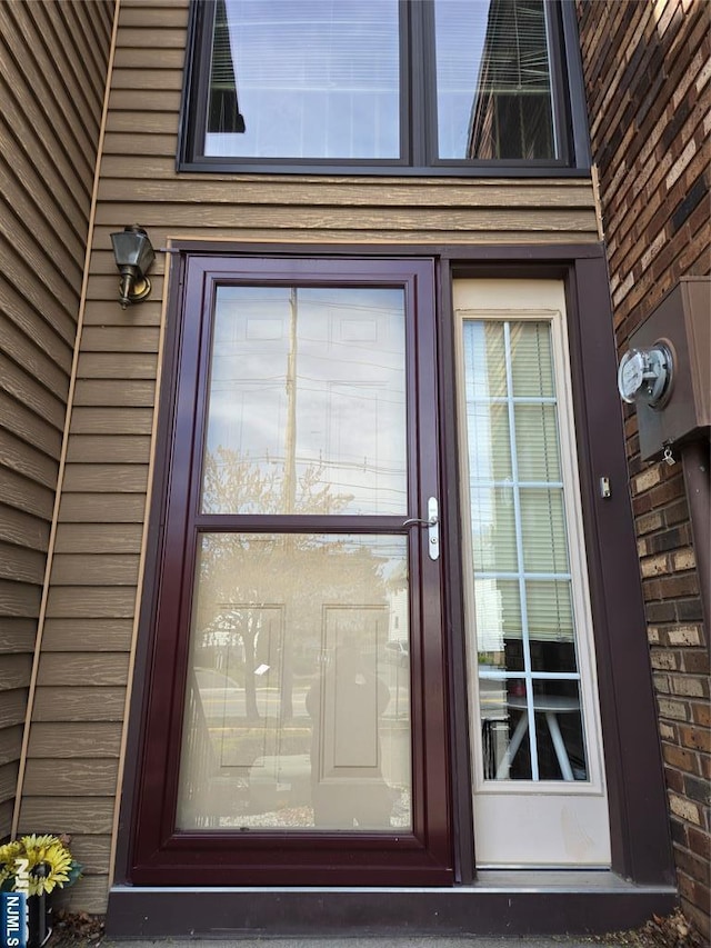view of exterior entry