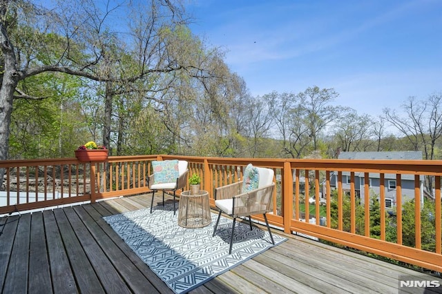 view of wooden terrace