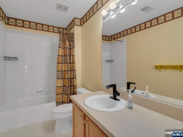 6 Knollwoods, Oakland, NJ 07436 - full bath with toilet, vanity, visible vents, and tile patterned floors