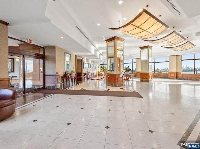 lobby featuring visible vents