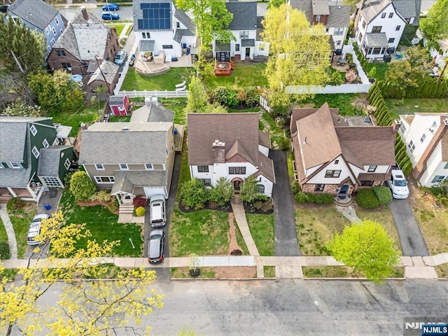 drone / aerial view featuring a residential view