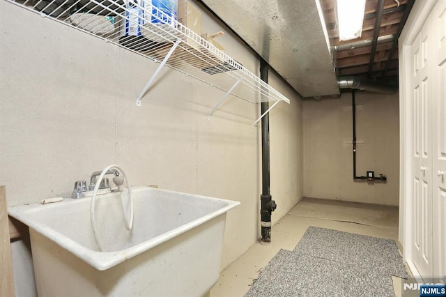 laundry area featuring a sink