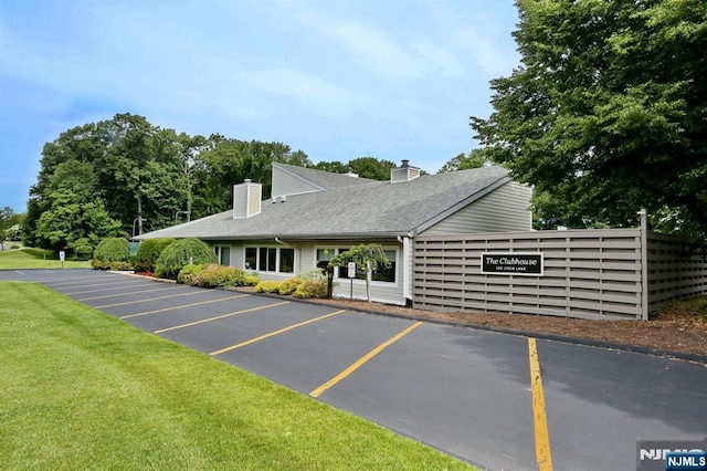 view of uncovered parking lot