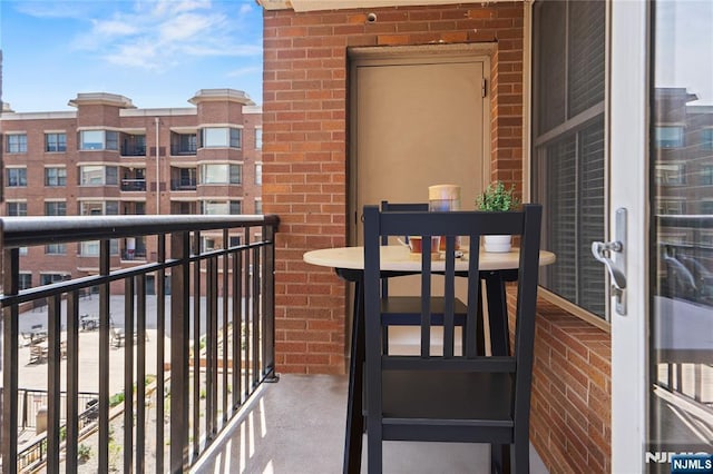 view of balcony