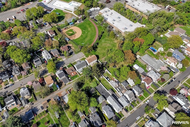 birds eye view of property featuring a residential view