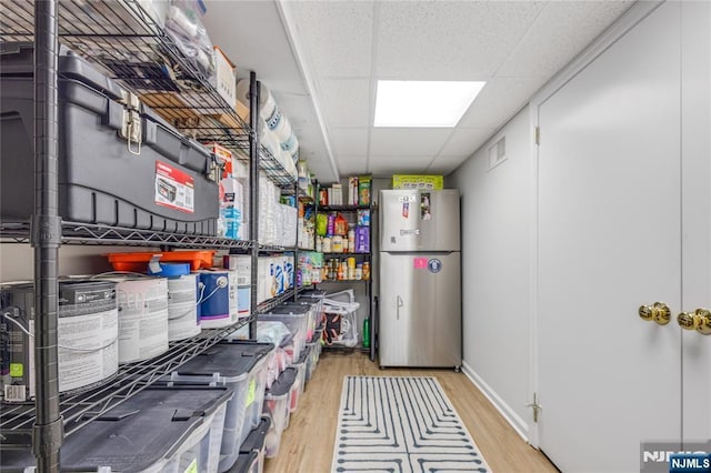 storage room featuring visible vents
