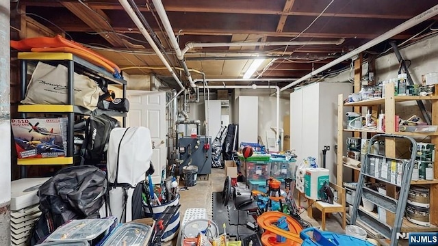 view of storage area
