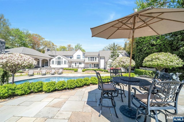 21 Birchwood, Old Tappan, NJ 07675 - view of patio featuring an outdoor pool