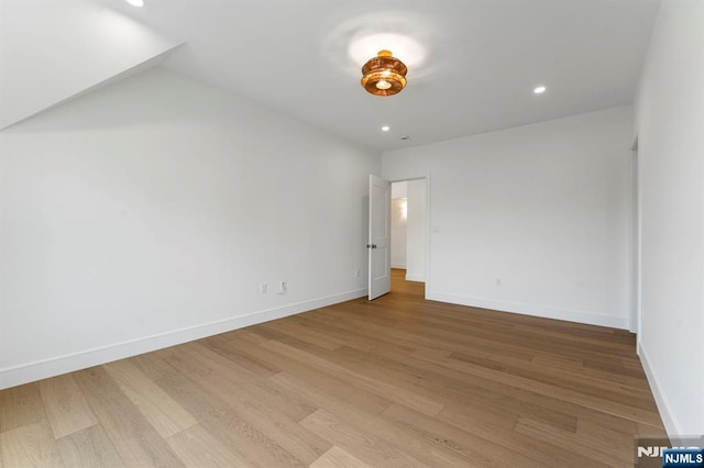 229 Bogert Pl, Paramus, NJ 07652 - empty room featuring baseboards, recessed lighting, and wood finished floors