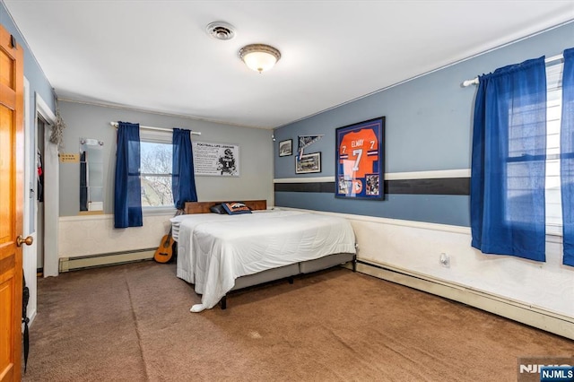 444 Washington St, Carlstadt, NJ 07072 - carpeted bedroom with baseboard heating