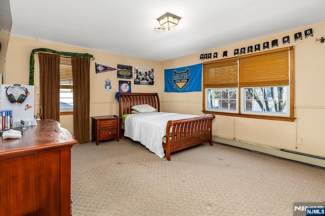 444 Washington St, Carlstadt, NJ 07072 - bedroom with carpet floors and baseboard heating