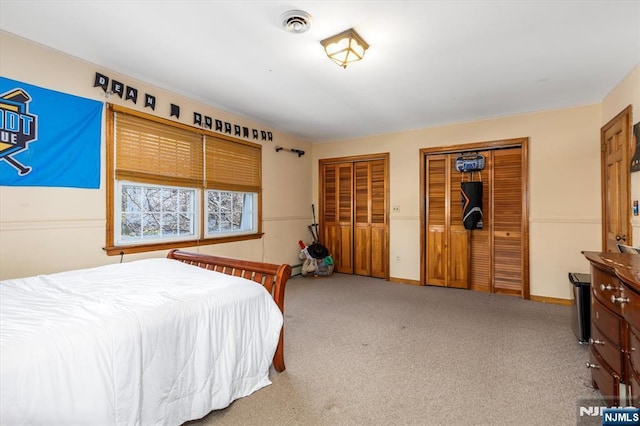 444 Washington St, Carlstadt, NJ 07072 - carpeted bedroom with two closets