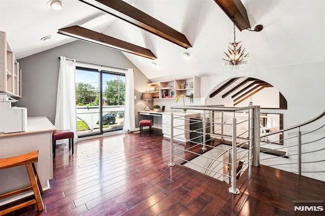 18 Fairview Dr, North Caldwell, NJ 07006 - staircase featuring wood finished floors and a chandelier