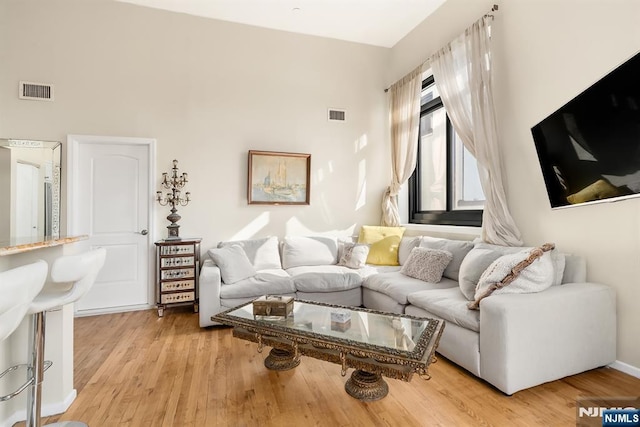 518-536 Gregory Ave Unit C408, Weehawken, NJ 07086 - living room featuring light wood-style floors