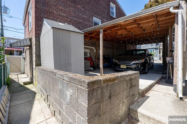 view of parking