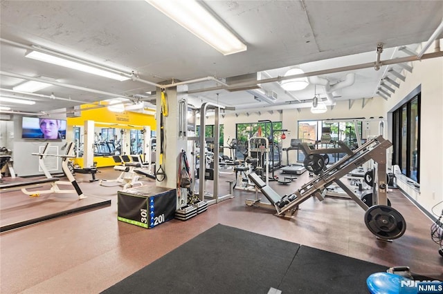 view of gym