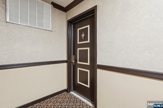 entrance to property with visible vents