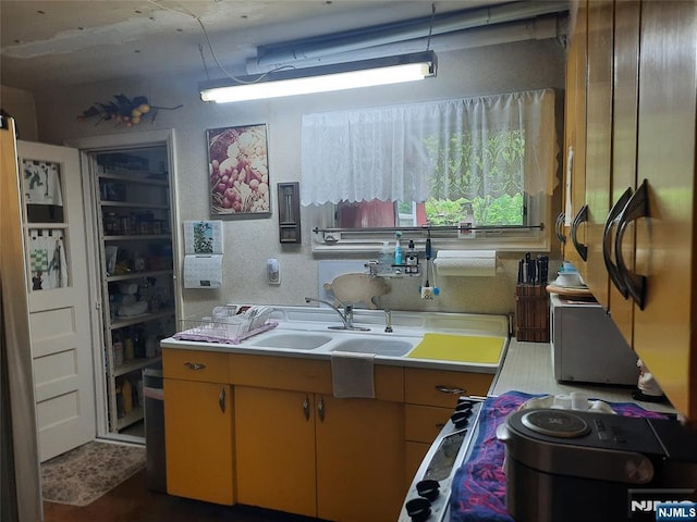 307 Phelps Ave, Bergenfield, NJ 07621 - kitchen featuring light countertops and a sink