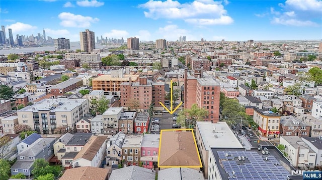 bird's eye view featuring a view of city