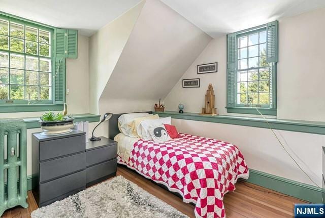2 Wierimus Ln, Hillsdale, NJ 07642 - bedroom with wood finished floors and lofted ceiling