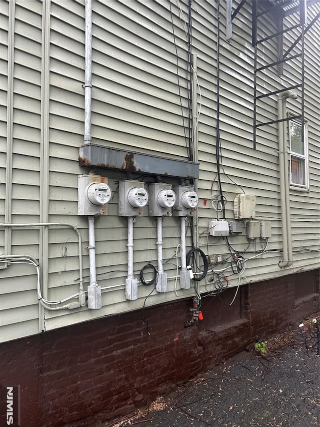 exterior view of electric meter