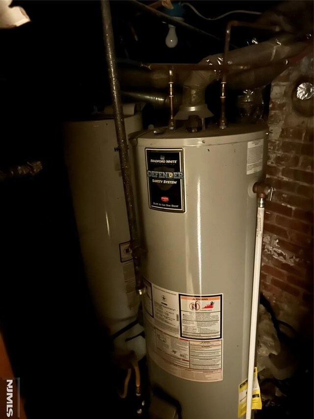 utilities featuring gas water heater