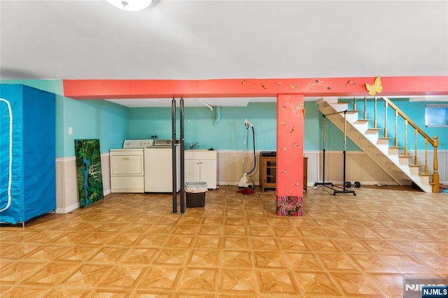 interior space with stairs