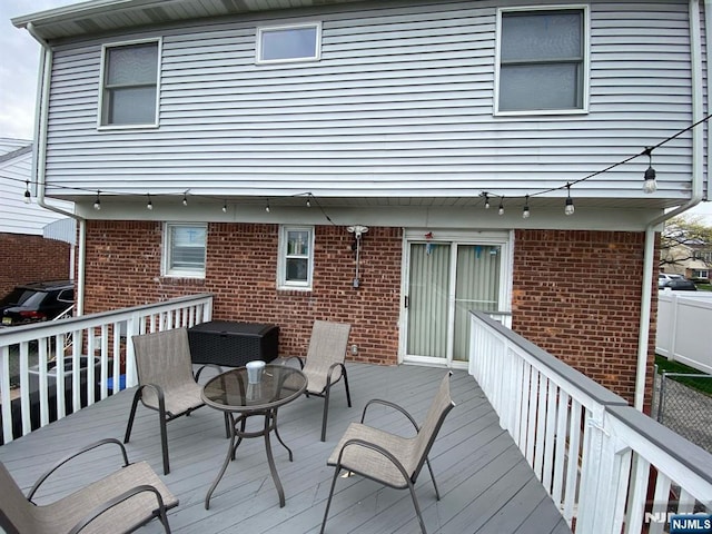 66 Lexington Ave, Rochelle Park, NJ 07662 - wooden deck with fence
