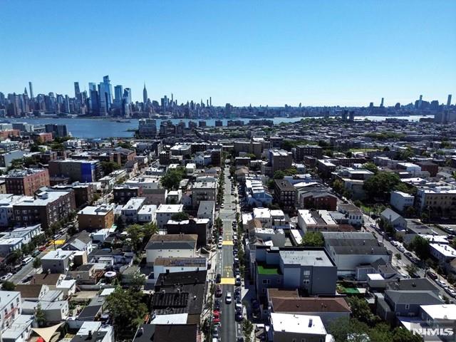 aerial view featuring a view of city