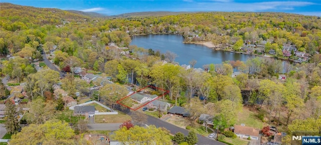 98 Roosevelt Blvd, Oakland, NJ 07436 - birds eye view of property with a water view and a wooded view